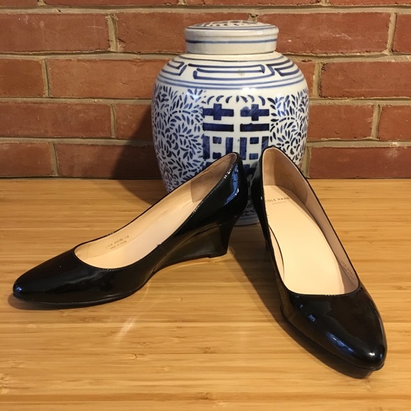 Cole Haan Shoes - Cole Haan Black Lainey Wedge Pump 7.5 - 2 1/4”Heel
